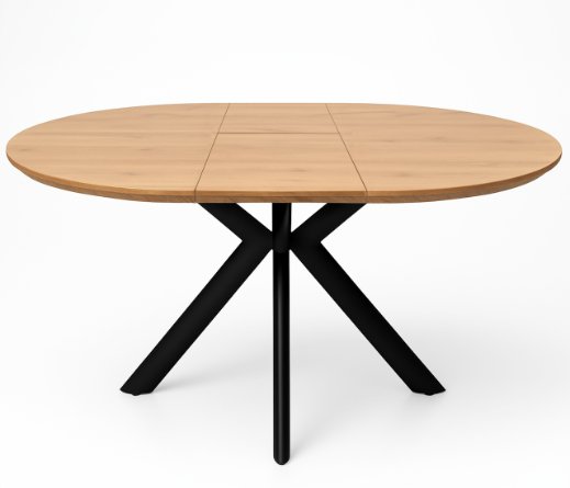 Malys Group Stół okrągły rozkładany fi 110-150 dąb nowoczesny do kuchni i jadalni