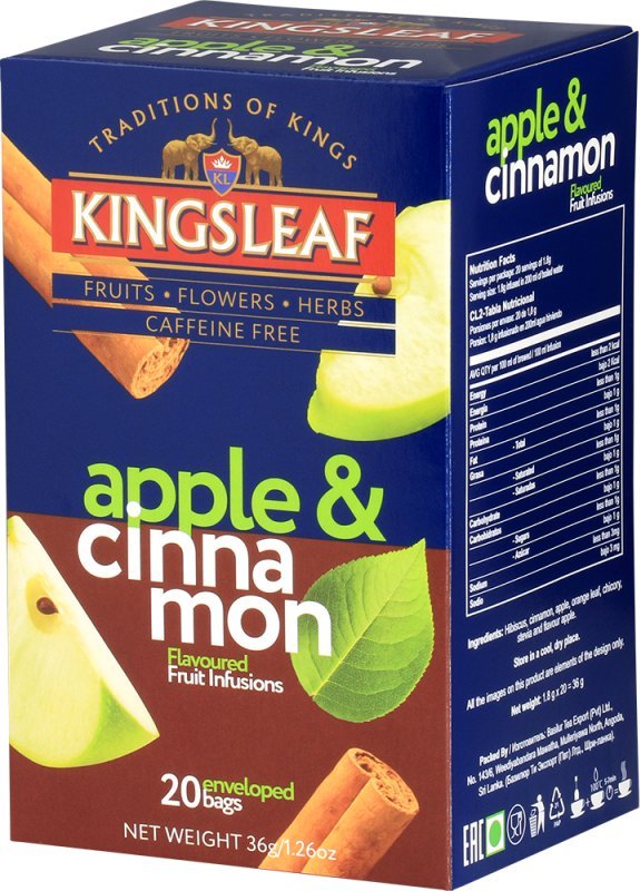 Kingsleaf Herbata owocowa napar Kingsleaf Apple Cinnamon
