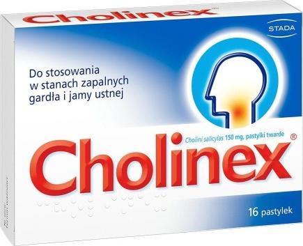 Stada Cholinex na gardło 16 pastylek