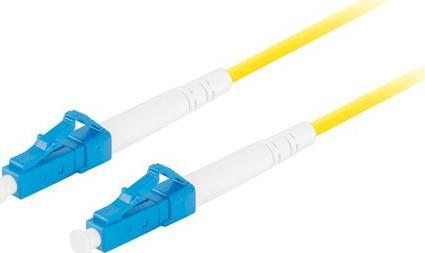 Lanberg PATCHCORD ŚWIATŁOWODOWY SM LC/UPC-LC/UPC SIMPLEX 3.0MM LSZH G657A1 1M ŻÓŁTY LANBERG