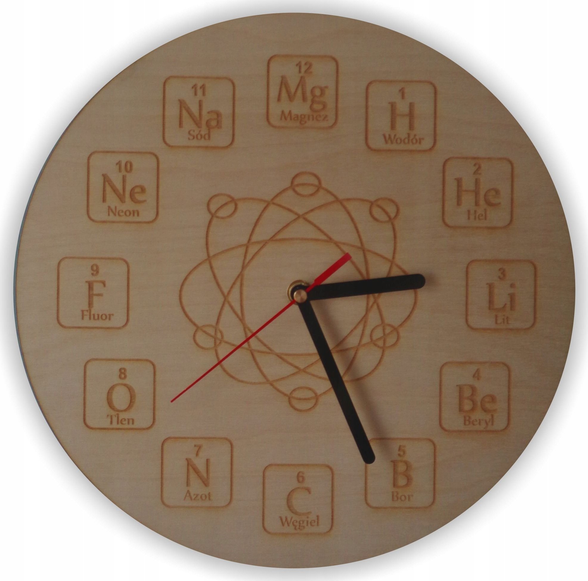 naSciane Zegar ścienny chemia prezent dla nauczyciela fizyk