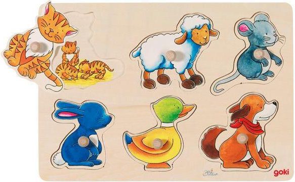 Goki Układanka z uchwytami - mama i dzieci