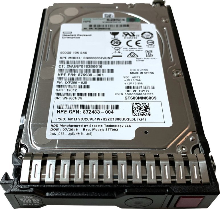 Dysk serwerowy HP 600GB 2.5'' SAS-3 (12Gb/s) (872736-001)