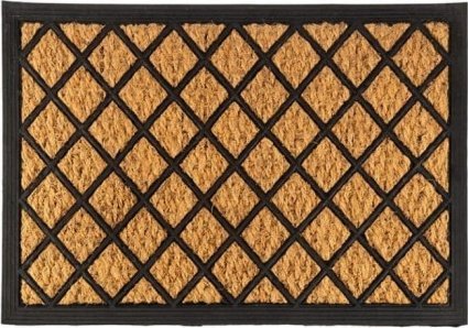 Galicja Wycieraczka gumowo - kokosowa 40 x 60 cm w kratkę