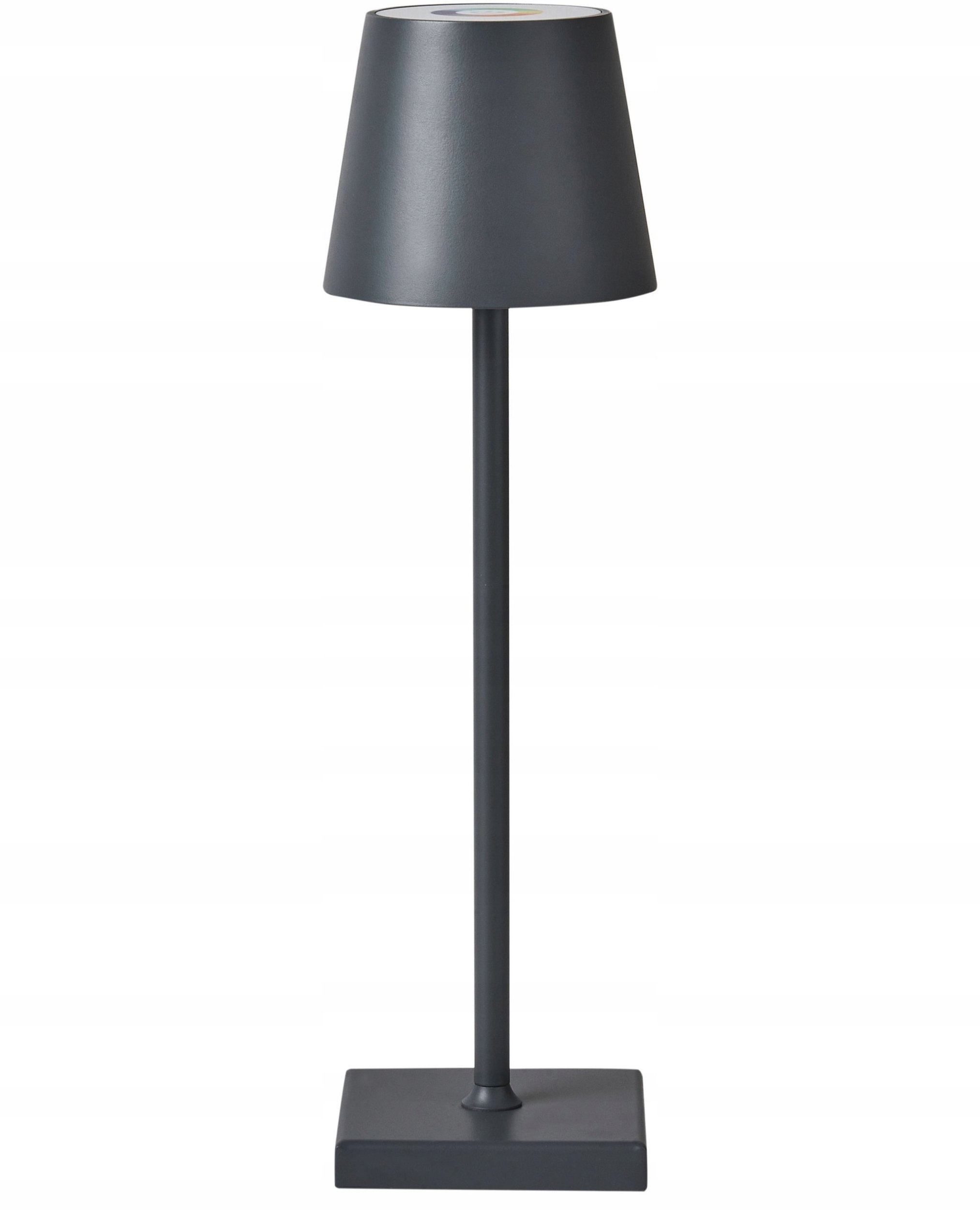 Lampa stołowa Beliani Bezprzewodowa lampa stołowa LED VALIRA Metal Ciemnoszary