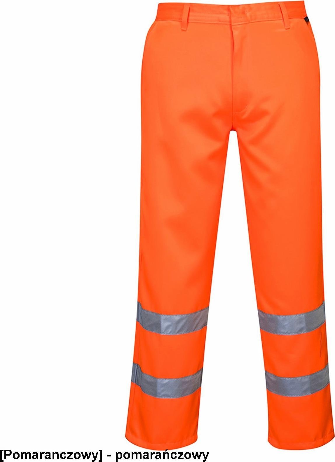Portwest E041 - Spodnie ostrzegawcze poliestrowo-bawełniane - pomarańczowy XL
