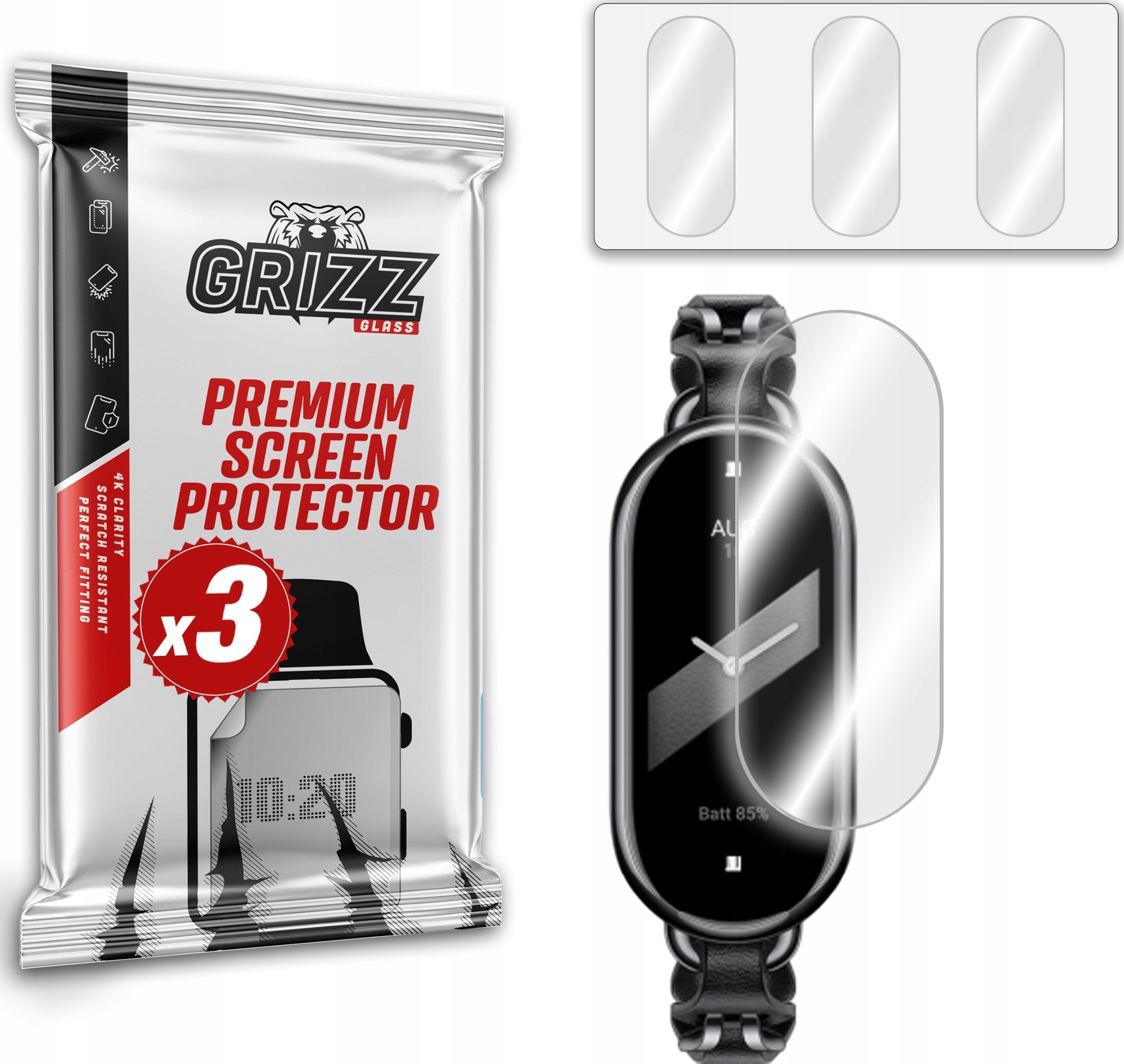 GrizzGlass Folia hydrożelowa GrizzGlass Hydrofilm Xiaomi Mi Band 8