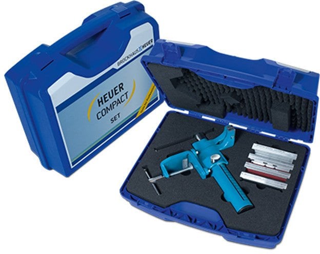 HEUER Compact with Table Clamp Protective Jaws type P, N, F