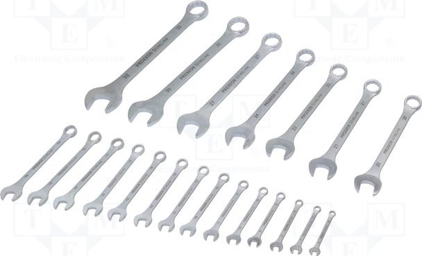 Proxxon Zestaw kluczy płasko-oczkowych 6-32mm 21szt. (PR23822)