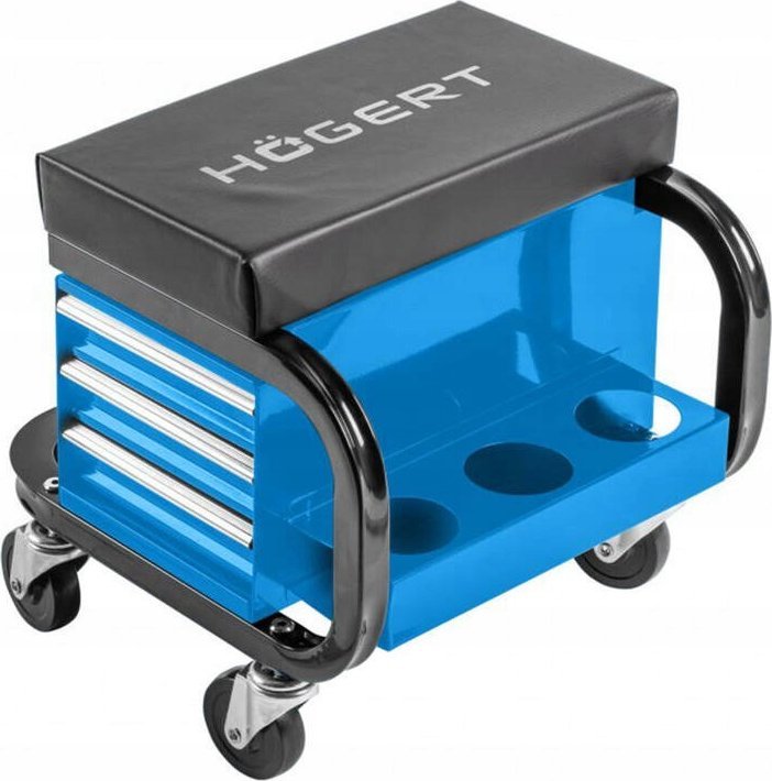 HOGERT SIEDZISKO STOŁEK KRZESŁO WARSZTATOWE Z 3 SZUFLADAMI DO WARSZTATU