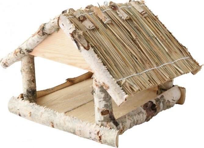 Wnuk Karmnik dla ptaków kryty słomą (wzór-3)