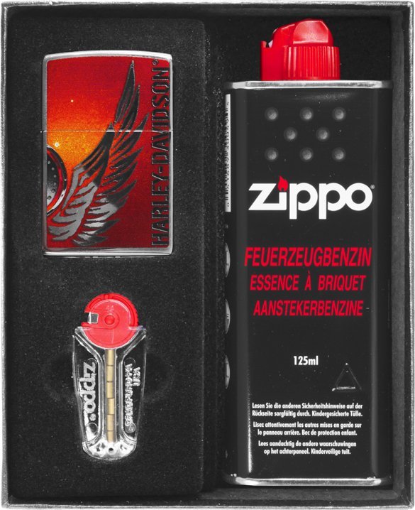 Zestaw ZIPPO Zapalniczka HIGH POLISHED CHROME NO 4 Prezentowy No1