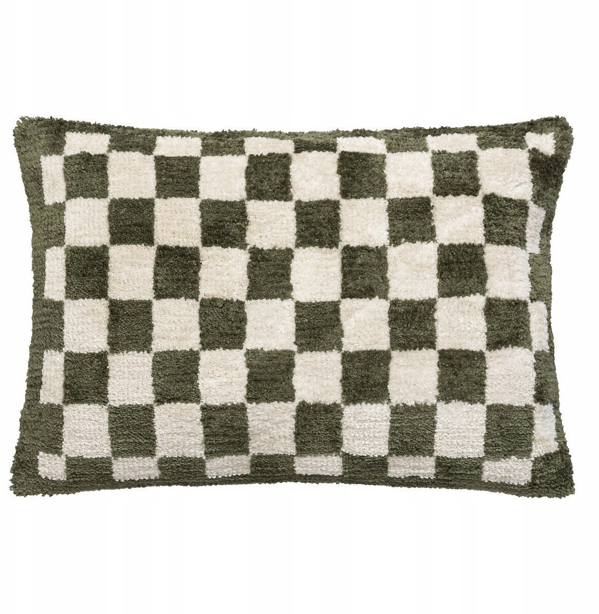 Poduszka tuftowana w kratkę 38 x 58 cm