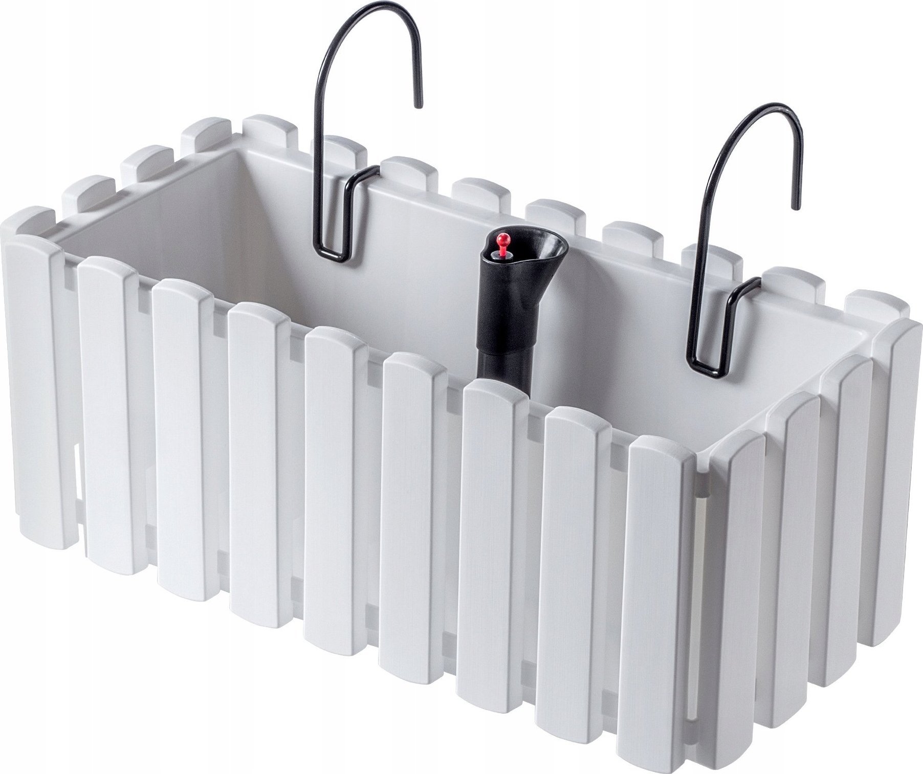 Kadax KADAX Skrzynka Balkonowa Donica Uchwyty 38cm Biała