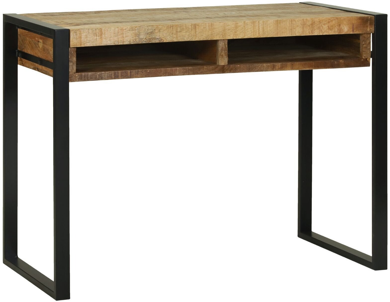 vidaXL Toaletka z lustrem 100x50x75 cm z litego drewna mango