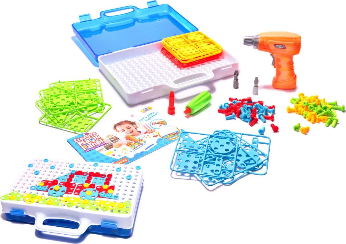 Kontext Wkrętarka wiertarka śrubki klocki konstrukcyjne 151 el.ementów