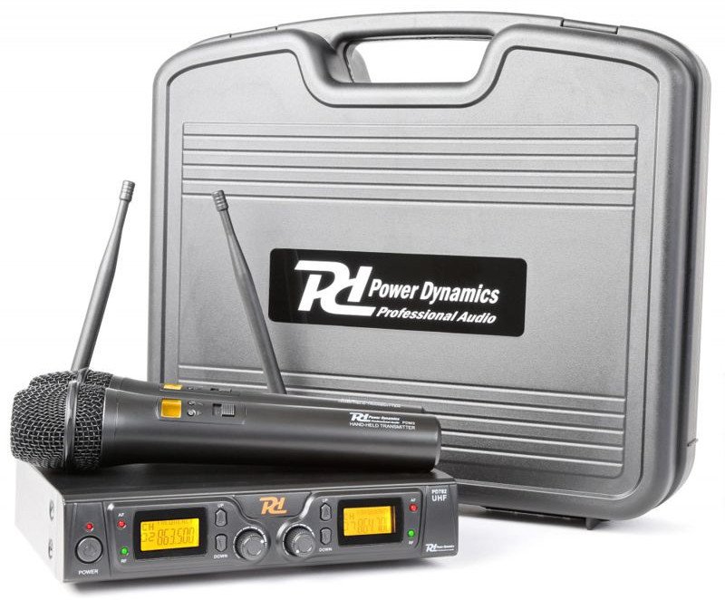 Bezprzewodowy zestaw mikrofonowy Power Dynamics PD782 one size