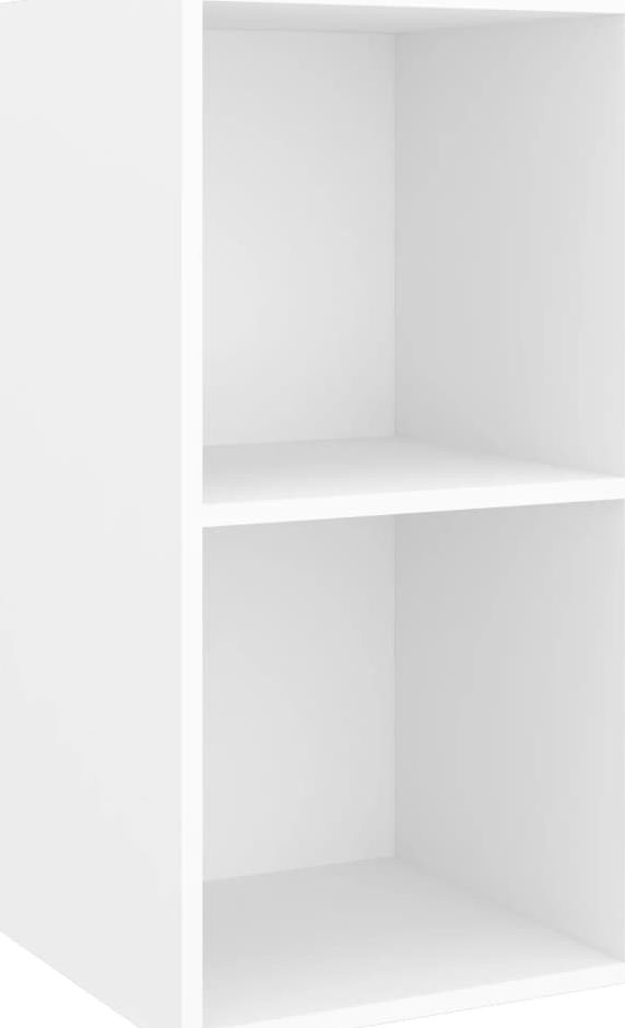 vidaXL Wisząca szafka pod TV, biała, 37x37x72 cm, płyta wiórowa