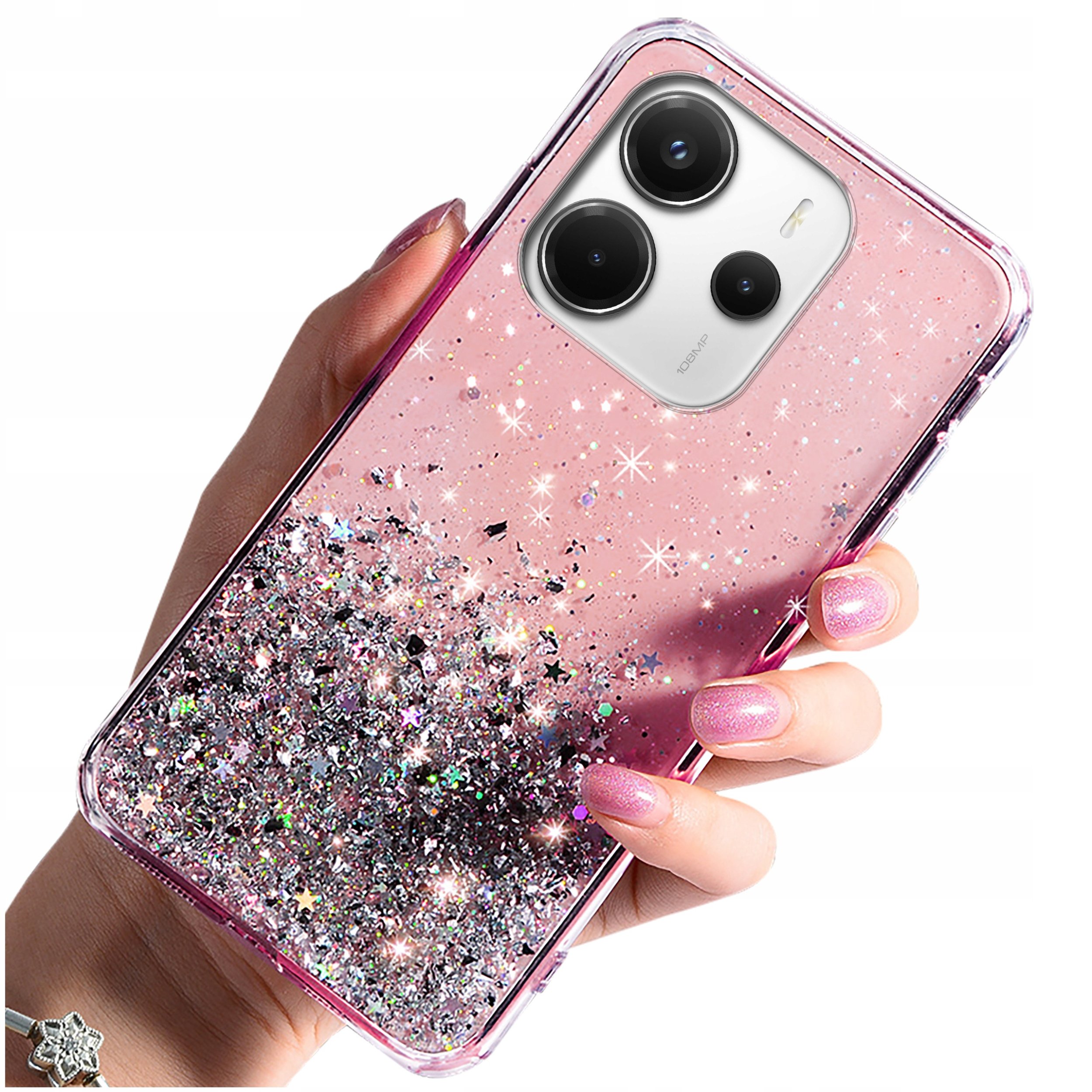 Etui do Xiaomi Redmi Note 14 5G CASE BROKAT PLECKI + SZKŁO OCHRONNE 9H