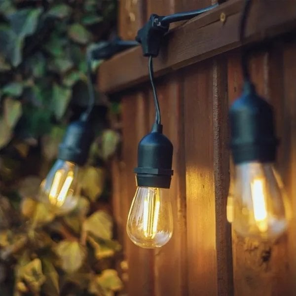 Lite Bulb Moments LBM 10m Smart Outdoor Light Chain - 10 x Globe Vintage