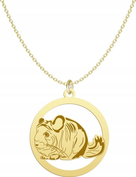 Radziszewska Jewellery Pozłacany Naszyjnik z SZYNSZYLĄ GRAWER DEDYKACJA