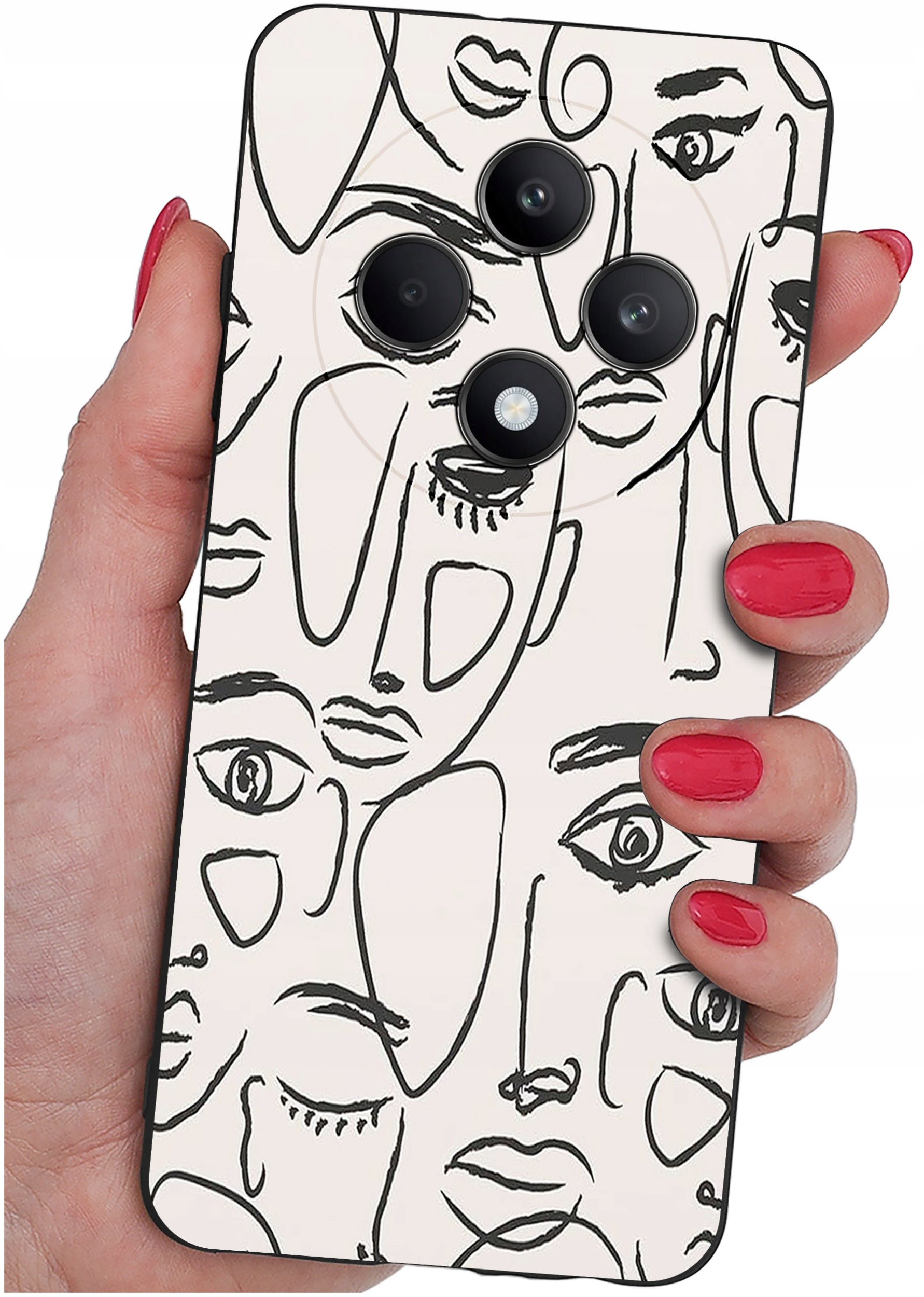 Etui do Oppo Reno 12 F 5G | 12 FS 5G WZORY |SILIKONOWE MATT CASE + SZKŁO 9H