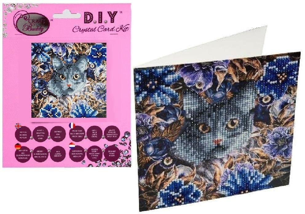 Pro Kids Diamentowa mozaika Koty i kwiaty 18x18cm