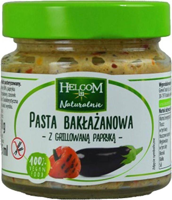 Helcom Naturalnie Pasta bakłażanowa z grillowaną papryką Helcom, 190g