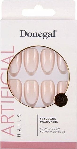 Donegal Sztuczne paznokcie french manicure ombre chic
