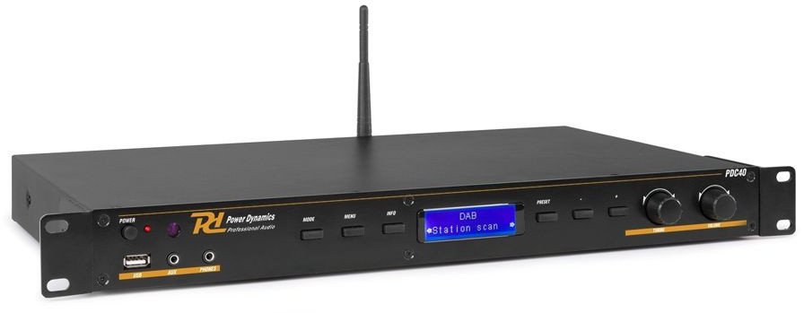 Odtwarzacz multimedialny Radio DAB+ FM USB BT PD PDC40 one size