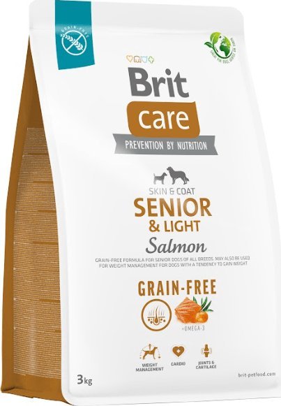 Brit BRIT CARE Dog Grain-free Senior & Light Salmon 3kg