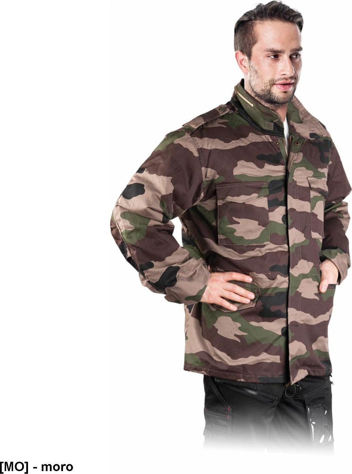 Kurtka męska R.E.I.S. LH-HUNPOL - Kurtka ocieplana w kolorze moro XL