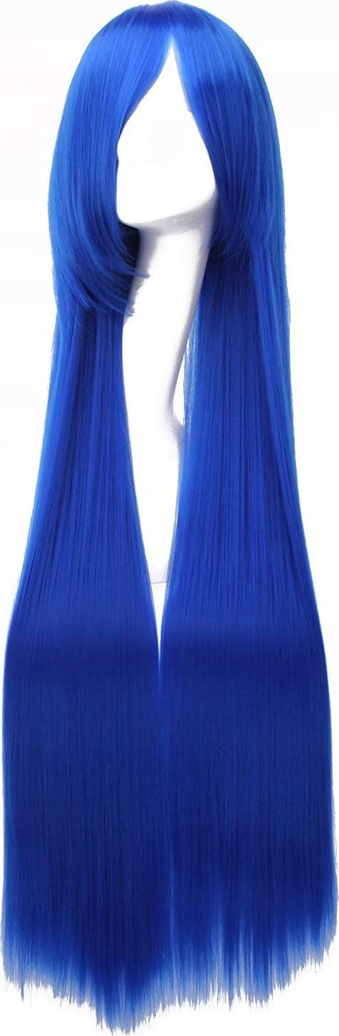 Korbi PERUKA WŁOSY DŁUGIE 100cm NIEBIESKIE ANIME W23