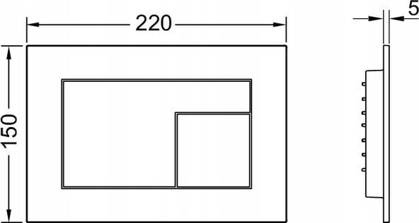 Przycisk spłukujący Tece Tece przycisk spłukujący TECEvelvet czarny (Nero Ingo) 9240732