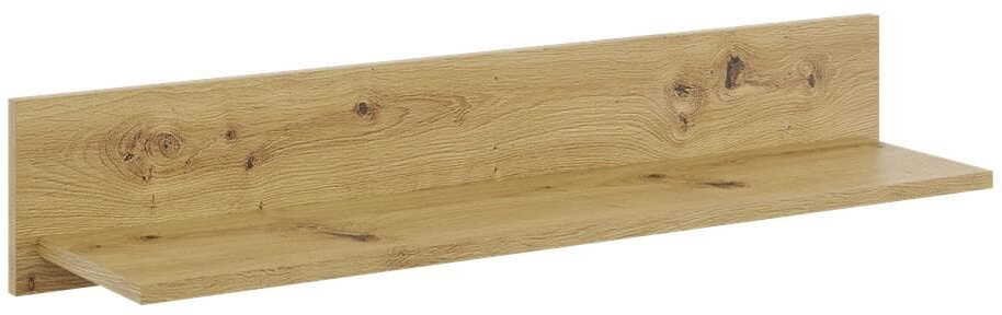 KROKUS Półka wisząca, ścienna, styl loftowy, 100x20x18 cm, dąb rzemieślniczy, mat
