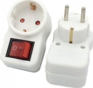 V-TAC Adapter z włącznikiem V-TAC 16A 250V VT-1064