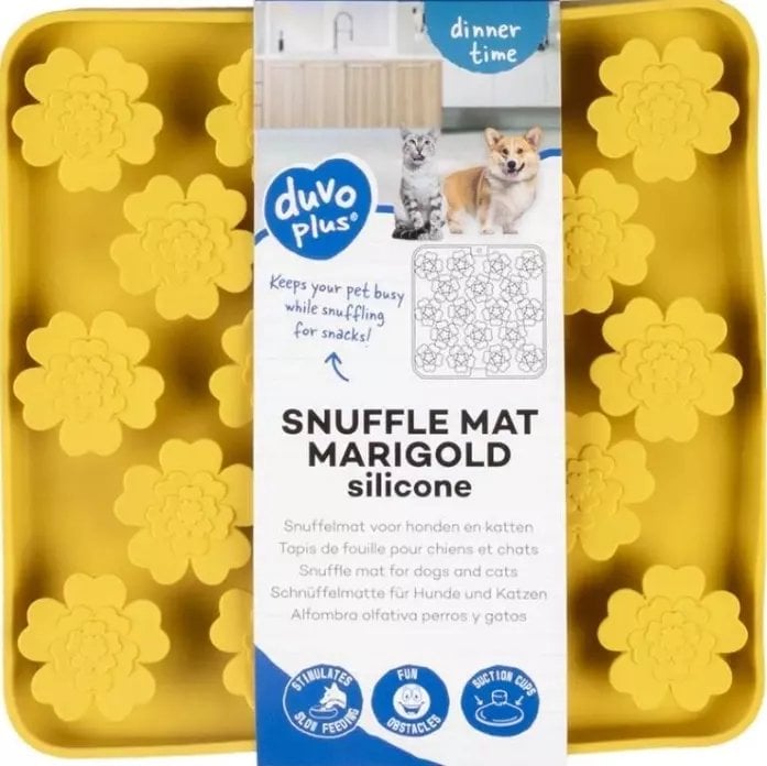 Duvo+ MATA WĘCHOWA SILIKONOWA MARIGOLD 20x20x3cm ŻÓŁTA