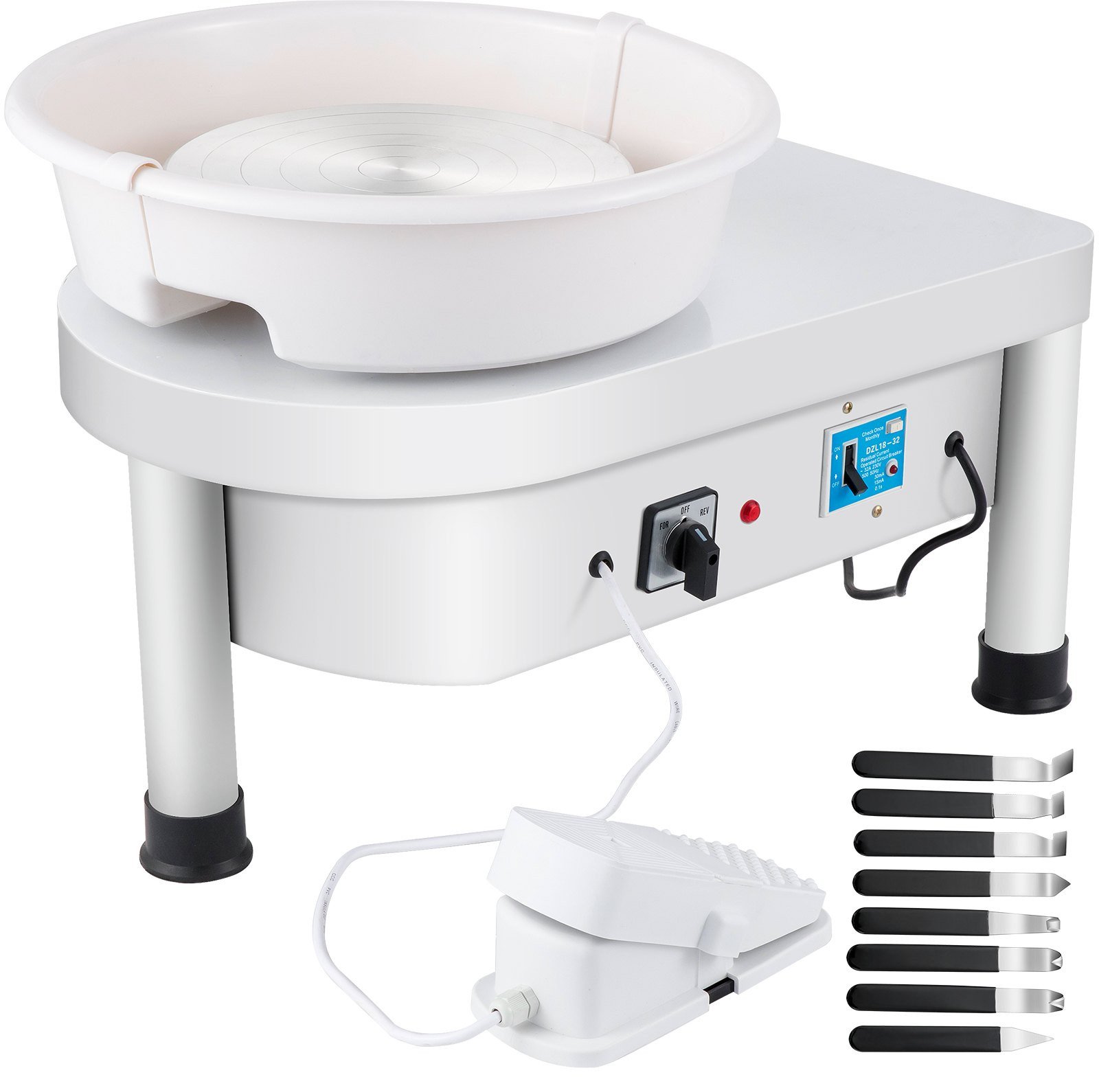 Maszyna do ceramiki wyrobu z gliny Koło garncarskie 280 W białe