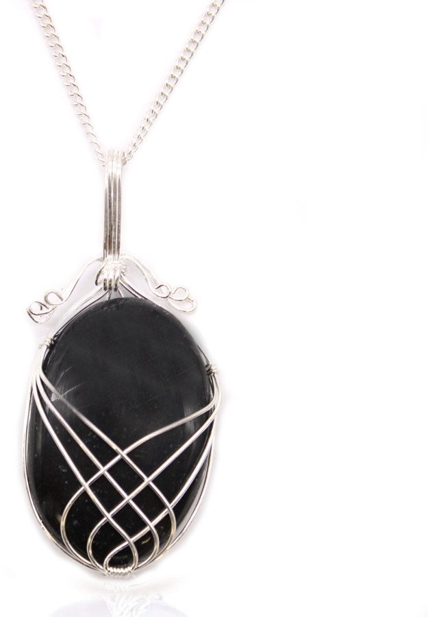 Indyjski Naszyjnik - Czarny Onyks