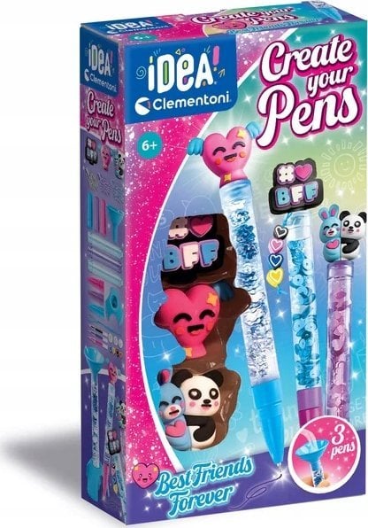Clementoni Idea Art Zestaw Mini Fabryka Długopisów Najlepsi Przyjaciele 18162