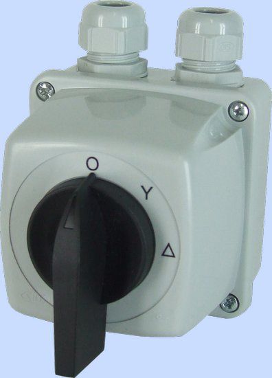 Elektromet Łącznik krzywkowy gwiazda-trójkąt 16A 3P w obudowie IP65 LUK E16-23 (951623)