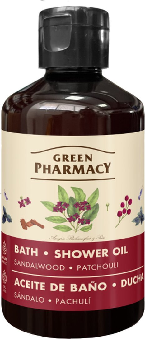 Green Pharmacy Olejek do kąpieli i pod prysznic Drzewo sandałowe i Paczula 250ml