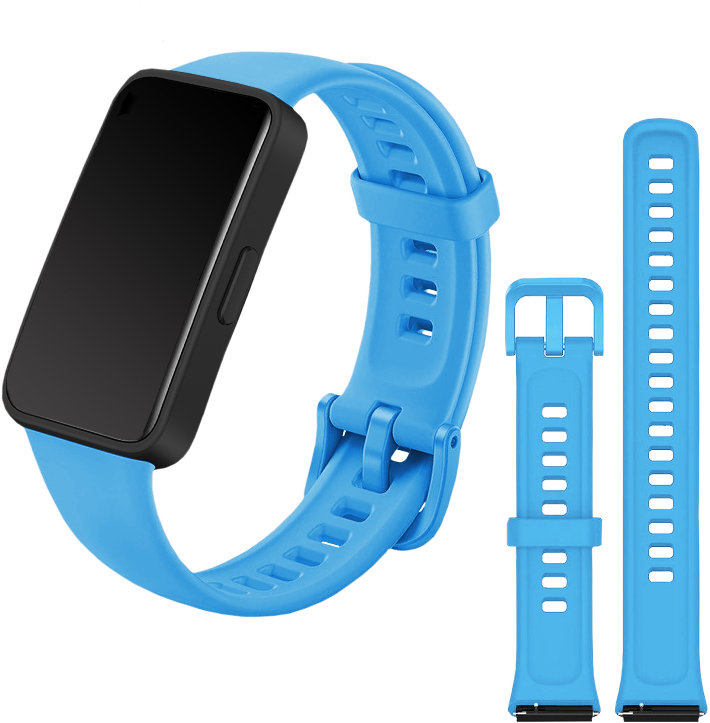 ChronSmarta Pasek Classic Silicone do smartbanda Huawei Band 7 (Niebieski)