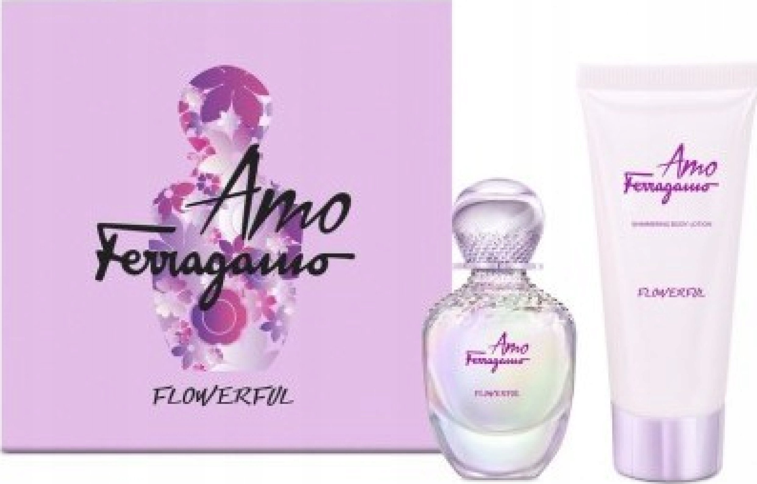 Salvatore Ferragamo Amo Ferragamo - Flowerful Set Salvatore Ferragamo: Amo Ferragamo Flowerful, Eau De Toilette, For Women, 50 ml + Amo Ferragamo Flow
