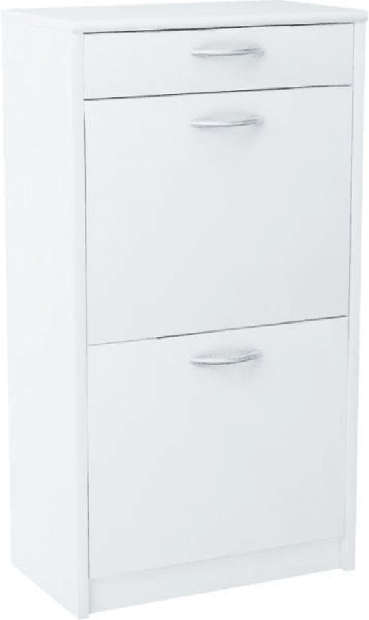 Szafka na buty, szuflada, Classic, 50x28x92 cm, biel, mat | TYLETEGOTU