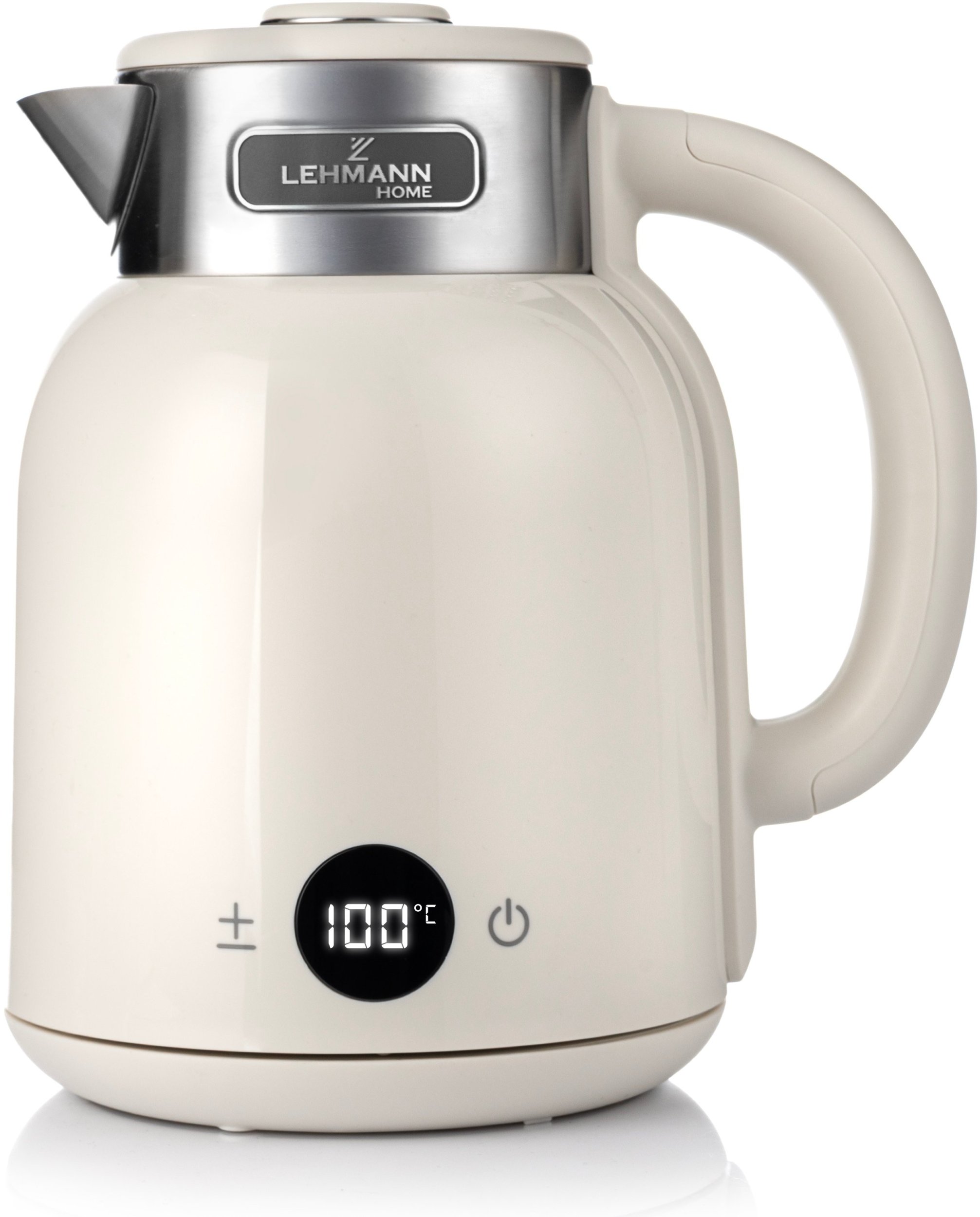 CZAJNIK ELEKTRYCZNY BEZPRZEWODOWY STALOWY RETRO KREMOWY BIAŁY 2200W 1,5L Torino