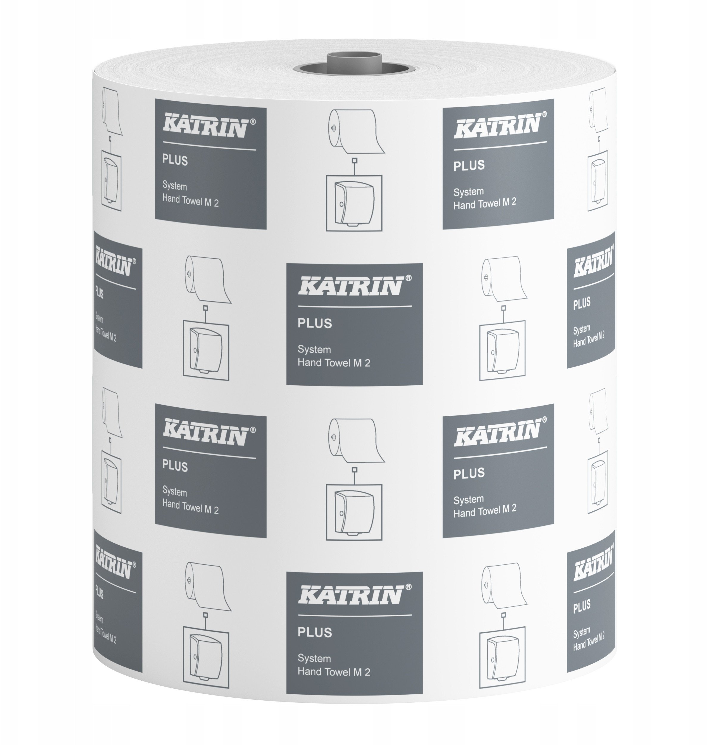 Katrin Katrin Plus System Medium - Ręcznik w roli, 2-warstwowy, celuloza, 150 m, biały - 6 rolek