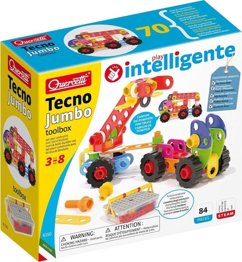 Quercetti Tecno Jumbo toolbox 84el 6150 QUERCETTI