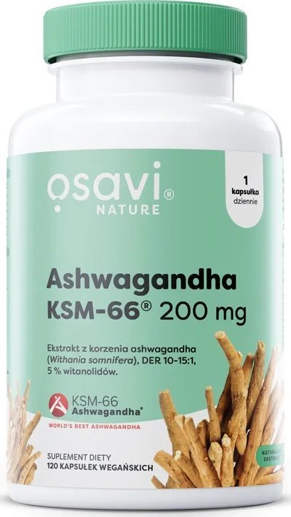 Osavi Osavi - Ashwagandha KSM-66, 200mg, 120 vkaps