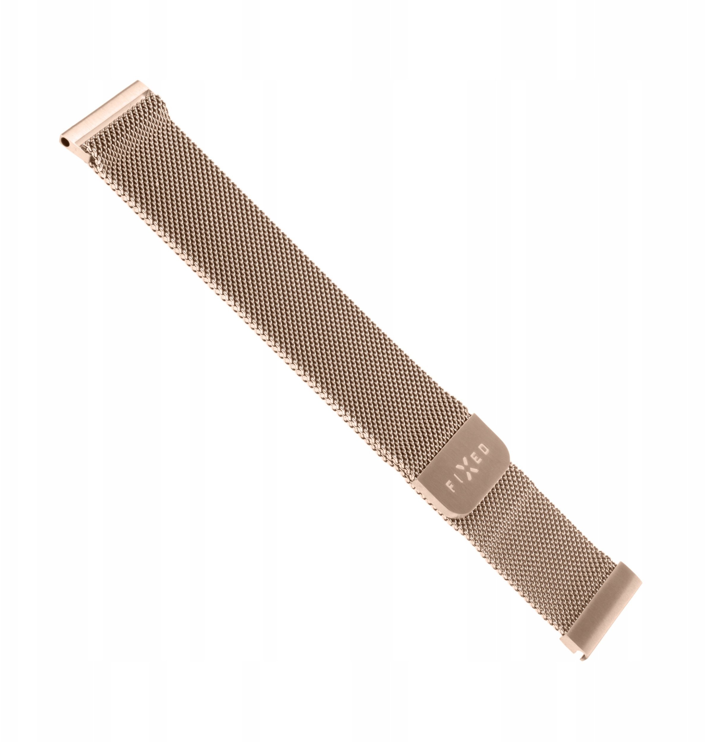 Fixed | Mesh Strap with Quick Release 20mm for Smartwatch | Rose gold
